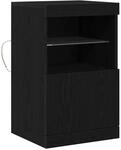 vidaXL Sideboard Schwarze Eiche 41 x 37 x 67 cm Holzwerkstoff 863038