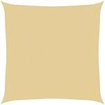 vidaXL Sonnensegel Sandfarbe 2,5x2,5 m 100% Polyester Oxford 4000409