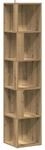 vidaXL Eckregal Artisan-Eiche 33x33x165 cm Holzwerkstoff 856725