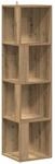 vidaXL Eckregal Artisan-Eiche 33x33x132 cm Holzwerkstoff 856723