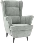 vidaXL Sessel Hellgrau Samt Modell 1