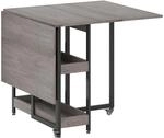 HOMCOM Esstisch Spanplatte Metall 133,4L x 80B x 75H cm Grau
