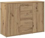 vidaXL Sideboard Artisan-Eiche 88x30x64 cm Holzwerkstoff 855893