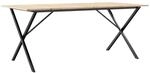 vidaXL Esstisch X-Gestell 180x90x75 cm Massivholz Kiefer und Gusseisen