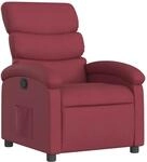 vidaXL Relaxsessel Wei&szlig;rot Stoff Modell 53