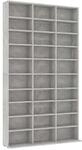 vidaXL CD-Schrank Betongrau 102x16x177,5 cm Holzwerkstoff 801782
