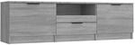vidaXL TV-Schrank Grau Sonoma 140x35x40 cm Holzwerkstoff