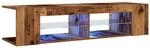 vidaXL TV-Schrank mit LED-Leuchten Altholz-Optik 135x39x30 cm 856323