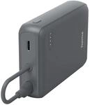 Hama Power Pack Travel mit Kabel mit 2 USB-C Ausg&auml;ngen 10.000 mAh Anthrazit