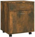 vidaXL Rollschrank R&auml;uchereiche 45x38x54 cm Holzwerkstoff