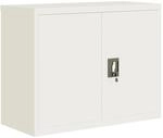 vidaXL Aktenschrank Wei&szlig; 90x40x70 cm Stahl