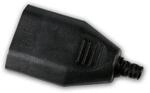 Bachmann Europa-Kupplung Kunststoff Schwarz Max 250V 25A
