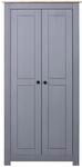 vidaXL Kleiderschrank Grau 80x50x171,5 cm Kiefernholz Panama