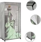 vidaXL Kleiderschrank 75&times;45&times;160 cm New York Stoff