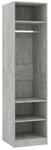 vidaXL Kleiderschrank Betongrau 50x50x200 cm Holzwerkstoff