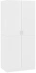vidaXL Kleiderschrank Wei&szlig; 80x52x180 cm Holzwerkstoff Modell 1
