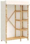 vidaXL Kleiderschrank 110x45x170 cm Bambus
