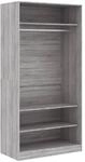 vidaXL Kleiderschrank Grau Sonoma 100x50x200 cm Holzwerkstoff Modell 2