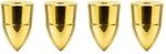 Dynavox Lautsprecher Bullet Spikes 4er-Set Messing