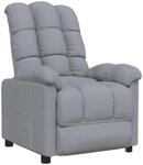 vidaXL Relaxsessel Hellgrau Stoff 289796