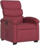 vidaXL Relaxsessel mit Aufstehhilfe Wei&szlig;rot Stoff Modell 13