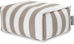 Sitting Point Hocker Santorin Roll 100, Taupe Streifen-Muster