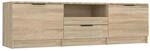 vidaXL TV-Schrank Sonoma-Eiche 140x35x40 cm Holzwerkstoff