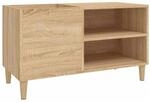 vidaXL Plattenschrank Sonoma-Eiche 84,5x38x48 cm Holzwerkstoff 831944