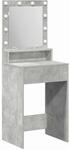 vidaXL Schminktisch mit Regal Betongrau 50 x 41 x 135 cm Holzwerkstoff 865121