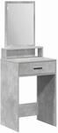 vidaXL Schminktisch mit Regal Betongrau 50 x 41 x 140 cm Holzwerkstoff 865130