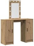 vidaXL Schminktisch mit Speicher Braun 102 x 33 x 135 cm Holzwerkstoff 865189