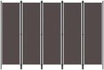 vidaXL 5 Tlg Raumteiler Anthrazit 250x180 cm 320725
