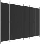vidaXL 6 Tlg Paravent Schwarz 300x220 cm Stoff 350209