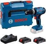 Bosch Professional Akku-Schlagbohrmaschine GSB 18V-25 mit Akkus und Koffer