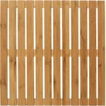 Wenko Baderost Indoor & Outdoor Bambus rutschhemmende Unterseite 50 cm x 50 cm