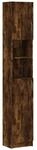 vidaXL Badezimmerschrank R&auml;uchereiche 32x25,5x190 cm Holzwerkstoff