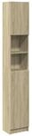 vidaXL Badezimmerschrank Sonoma-Eiche 32x25,5x190 cm Holzwerkstoff 849606