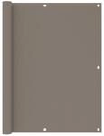 vidaXL Balkon-Sichtschutz Taupe 120x400 cm Oxford-Gewebe 134993