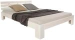 Homestyle4u Holzbett 120 x 200 cm mit Lattenrost in Wei&szlig; 1892