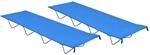 vidaXL Campingbetten 2 Stk 180x60x19 cm Oxford-Gewebe und Stahl Blau 312483
