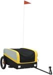 vidaXL Fahrradanh&auml;nger Schwarz und Gelb 30 kg Eisen 94036