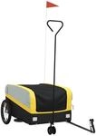 vidaXL Fahrradanh&auml;nger Schwarz und Gelb 45 kg Eisen 94071