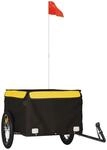 vidaXL Fahrradanh&auml;nger Schwarz und Gelb 45 kg Eisen 94085