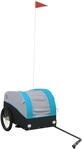vidaXL Fahrradanh&auml;nger Schwarz und Blau 30 kg Eisen 94121