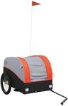 vidaXL Fahrradanh&auml;nger Schwarz und Orange 45 kg Eisen 94131
