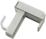 Gardinia Klemmtr&auml;ger f&uuml;r Vitrage- u. Caf&eacute;hausstangen Kunststoff Wei&szlig; 2-er...