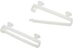 Gardinia Schlaufengleiter Wei&szlig; 10-er Pack