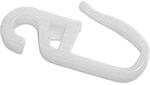 Gardinia Faltenlegehaken POM-Qualit&auml;t 16 mm Rohwei&szlig; 10-er Pack
