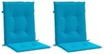 vidaXL Gartenstuhlauflagen f&uuml;r Niedriglehner 2 Stk Blau 100x50x3 cm 47554
