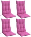 vidaXL Hochlehner-Auflagen 4 Stk Rosa Oxford-Gewebe 377663